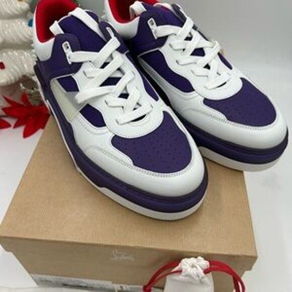 Christian Louboutin Mens Astroloubi, leather trimmed sneakers size 45 - Picture 11 of 13